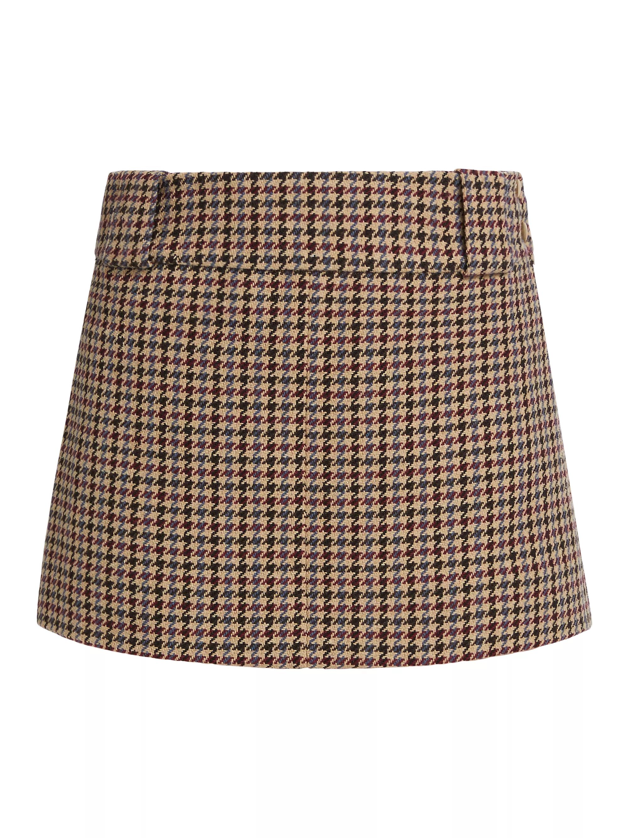 Ronny KoboBernice Houndstooth Miniskirt | Saks Fifth Avenue