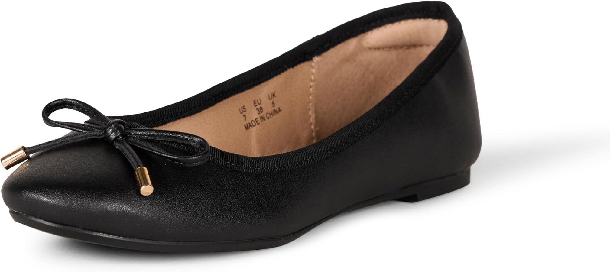 Amazon Essentials Women's Comfortable Round Toe Ballet Flats Dress Shoes | Amazon (US)