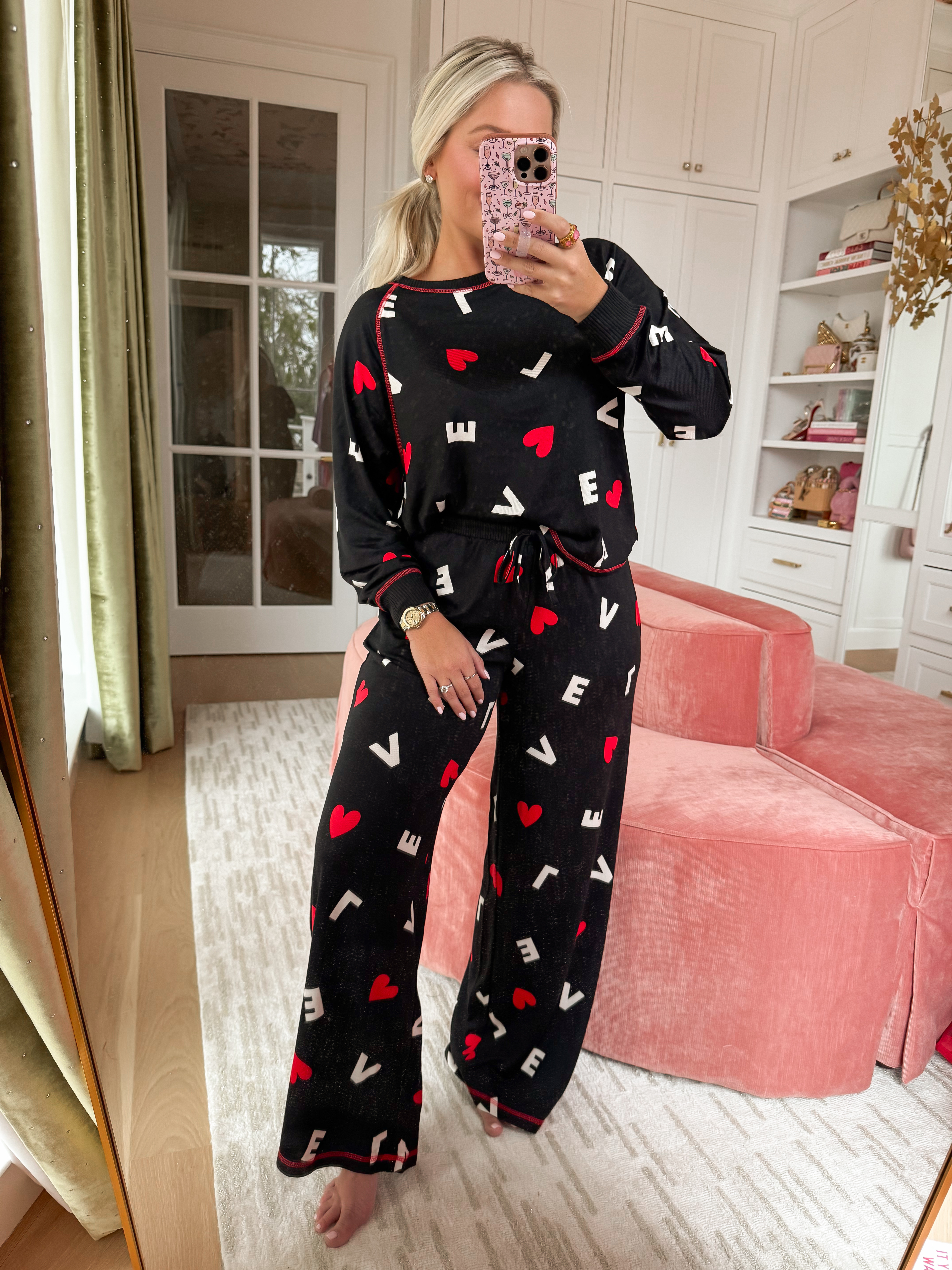 Walmart Valentines pajamas. Wearing a size small  

#LTKgrwm #LTKootd