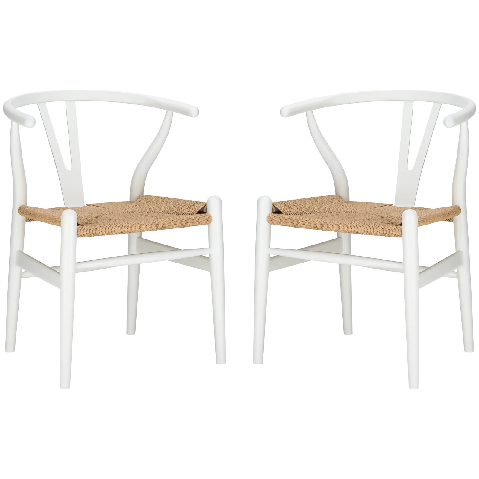 Poly & Bark Weave Chair in White (Set of 2) | Walmart (US)