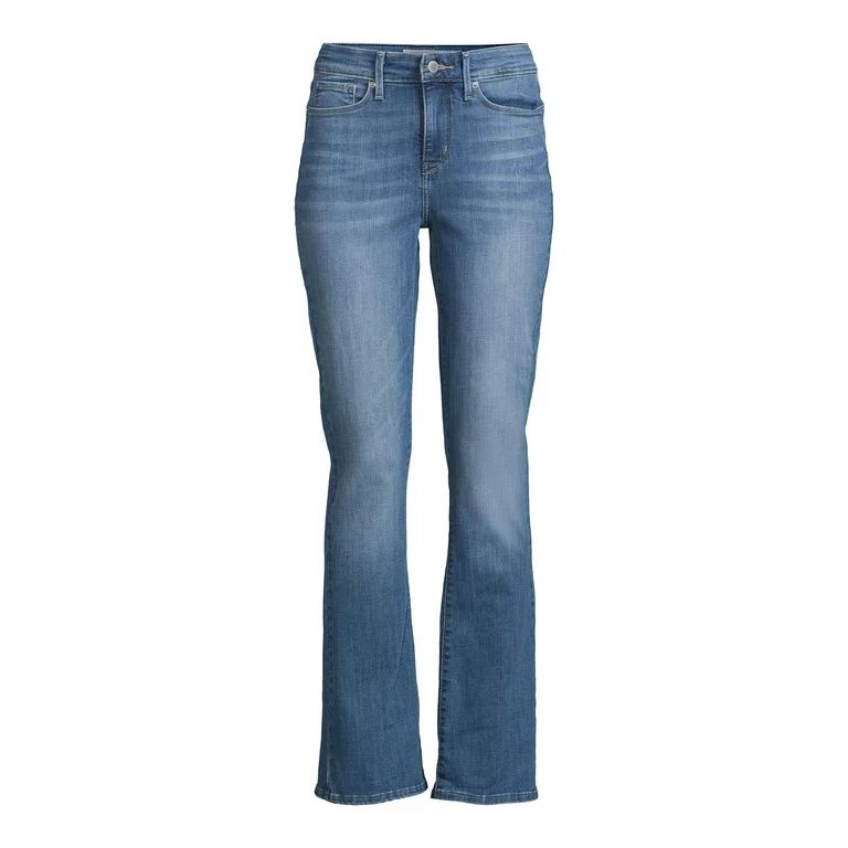 Signature by Levi Strauss & Co. Women's Shaping Mid Rise Bootcut Jeans - Walmart.com | Walmart (US)