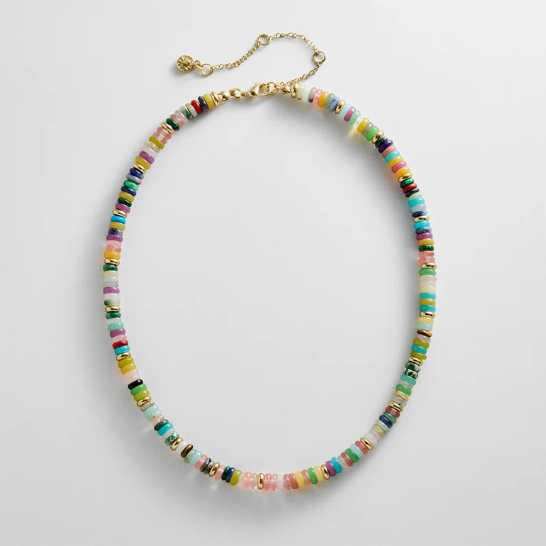 Amaris Semi-Precious Beaded Necklace - Multi | BaubleBar
