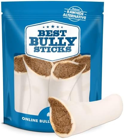 Best Bully Sticks 5-6 Inch Pumpkin Sweet Potato Filled Shin Bones for Dogs - 5 Count (Pack of 1) ... | Amazon (US)