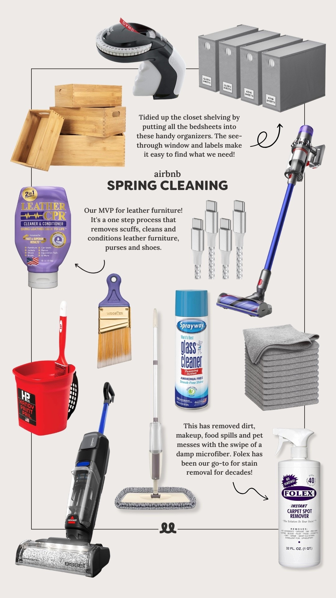 Our short term rental spring cleanup list ￼

#LTKHome