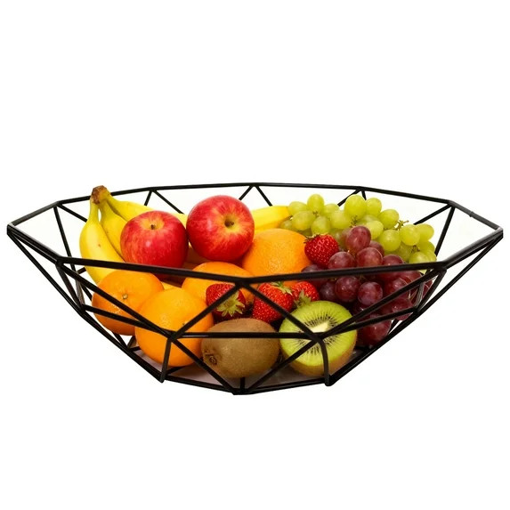 ZHUYING Metal Wire Fruit Bowl, Iron Arts Fruit Storage Baskets for Kitchen Counter, Countertop, H... | Walmart (US)