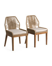 Set Of 2 Rope Crossweave Dining Chairs | Kitchen & Dining Room | T.J.Maxx | TJ Maxx