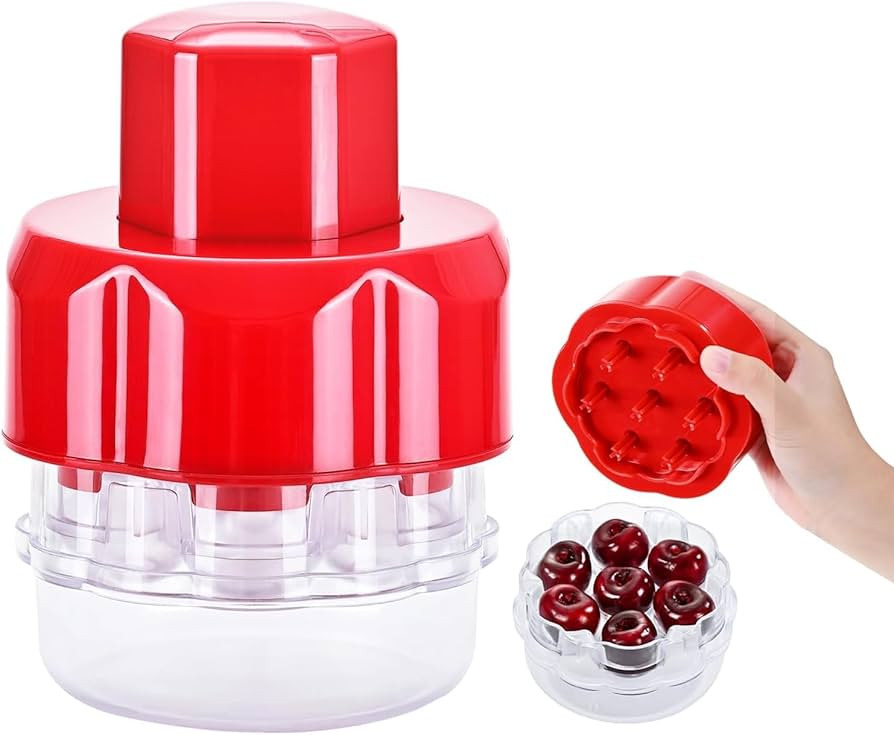 Cherry Pitter Tool with 7 Holes, Multiple Fruit Corer for Kitchen, Easy to Use for Making Cherry ... | Amazon (US)