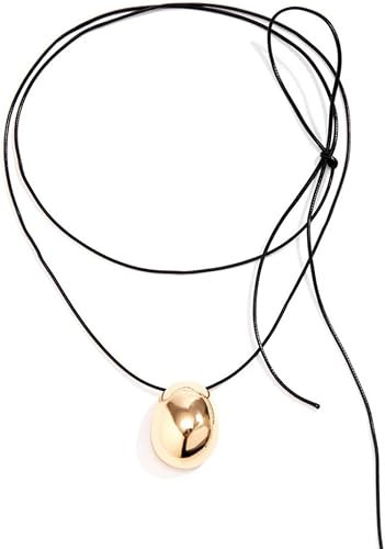 Double Layer Heart Pendant Necklace Gold Silver Plated Chunky Heart Necklace Choker for Women Pro... | Amazon (US)