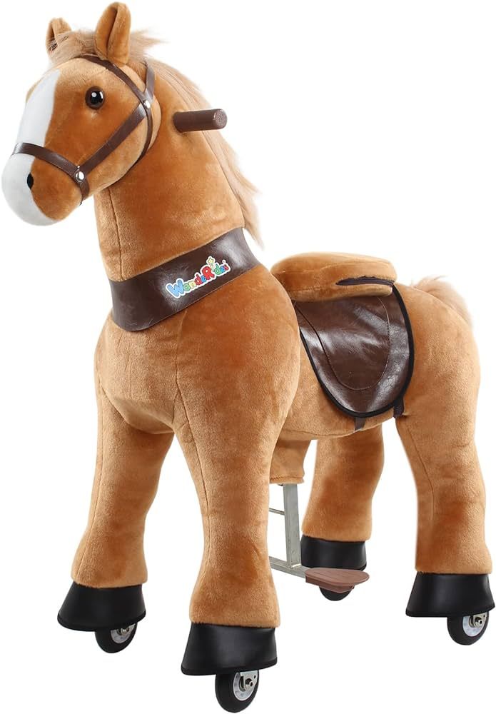 WondeRides Ride on Rocking Horse Toy Plush Walking Animal Giddy up Pony Mechanical Riding Horse M... | Amazon (US)