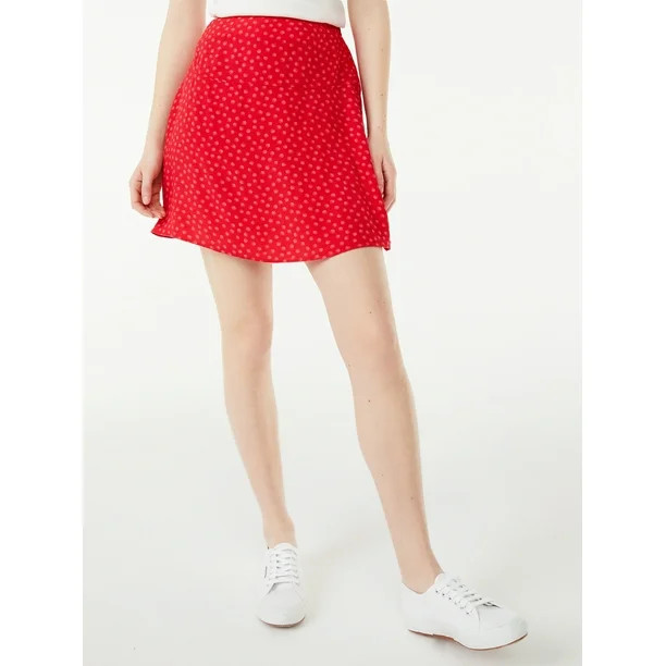Free Assembly Women's Flutter Mini Skirt - Walmart.com | Walmart (US)