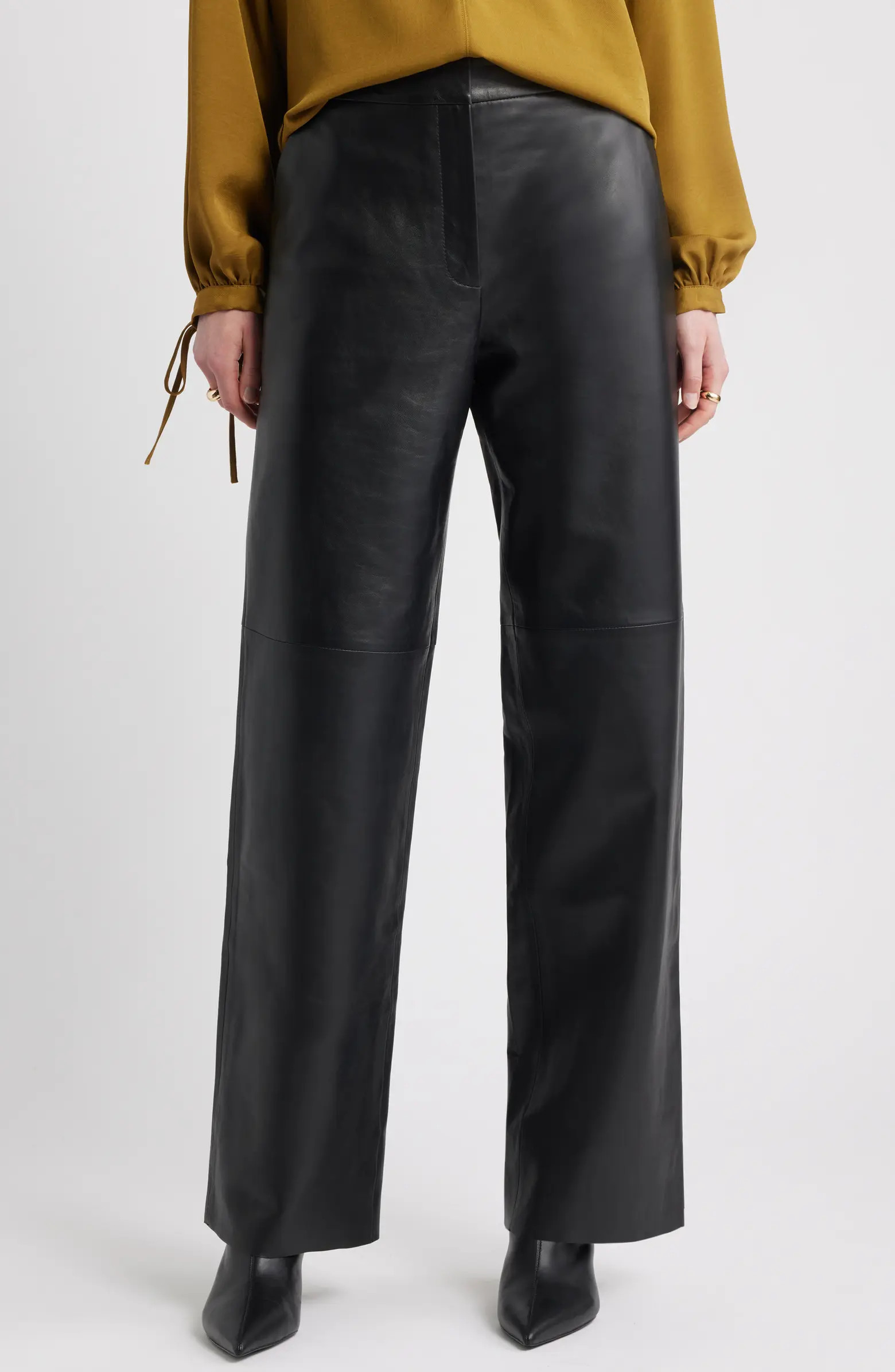 Wide Leg Leather Pants | Nordstrom