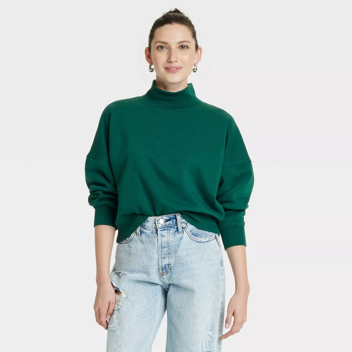 Women's Turtleneck Pullover Sweatshirt - Universal Thread™ | Target