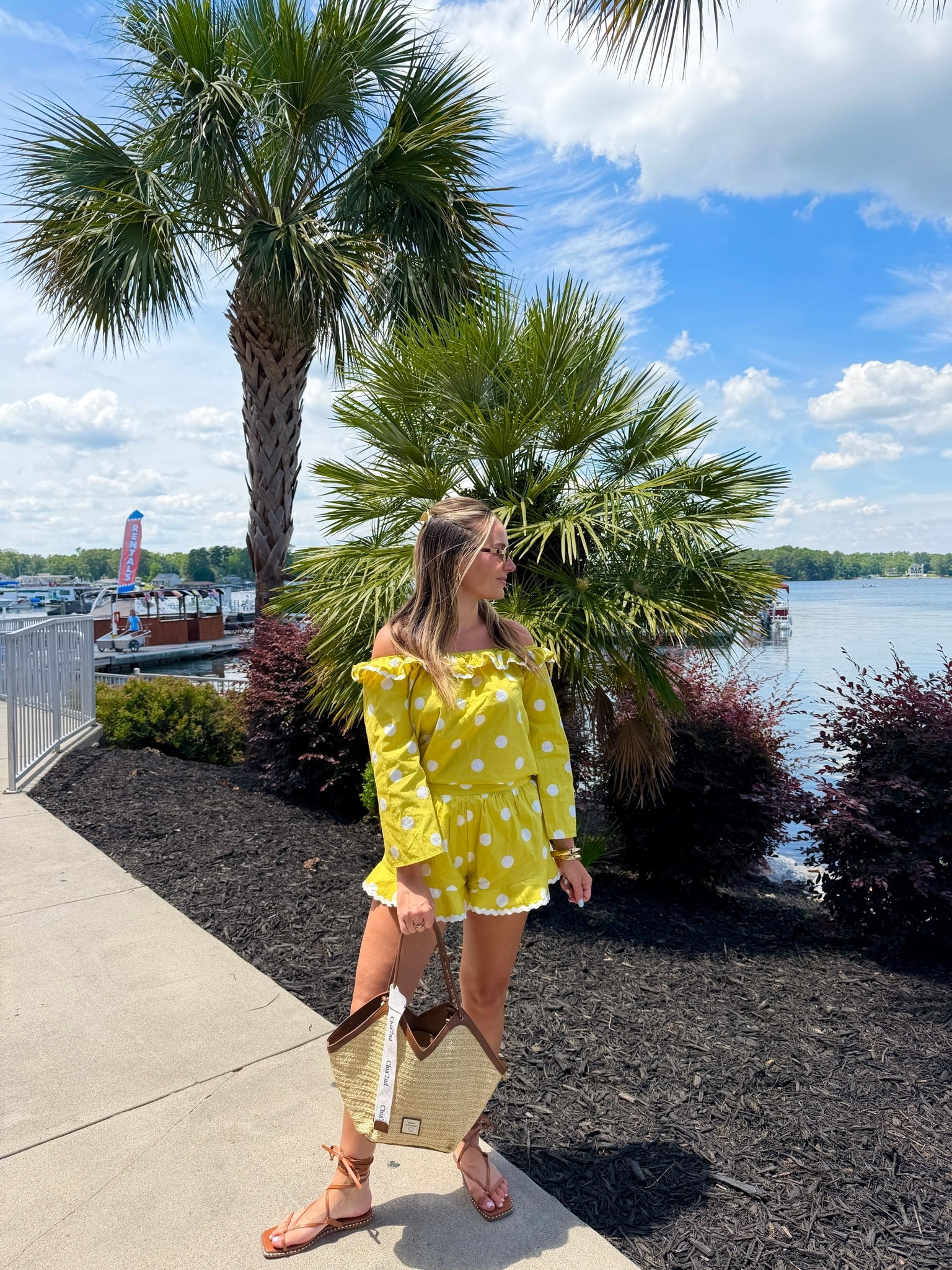Wearing a small on the top and medium in the bottoms ￼

#LTKootd #LTKmomlife #LTKBeauty