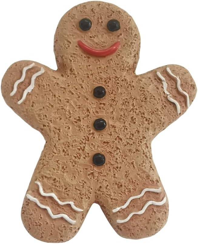 Gingerbread Men Drawer Pulls Cabinet Knobs Hand Painted Resin Dressing Table Handles Country Kitc... | Amazon (US)