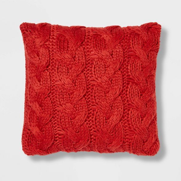 Chunky Cable Knit Throw Pillow - Threshold™ | Target