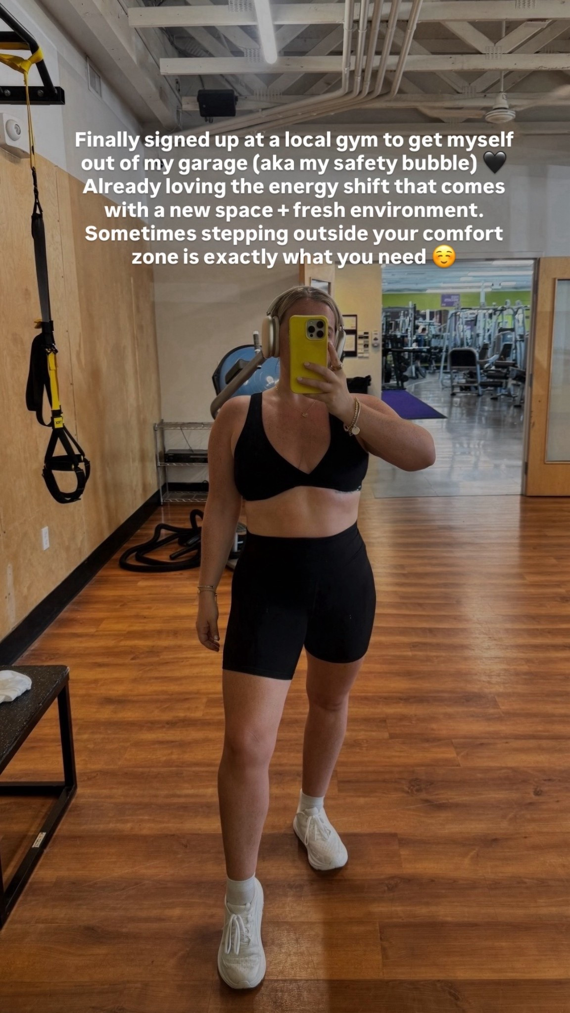 Midsize Gym Outfit of the Day 🖤💪🏻 Wearing an XL top. 

Size 12 | Large | 5’4"

#LTKActive #LTKFindsUnder50 #LTKMidsize