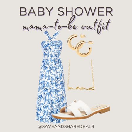 Baby shower outfit for the mama-to-be! The mama necklace is so cute and would also make a great gift to any expecting mom!

Amazon fashion, baby shower dress, baby shower outfit, bump friendly outfit, bump style, boy mom outfit 

#LTKstyletip #LTKbump