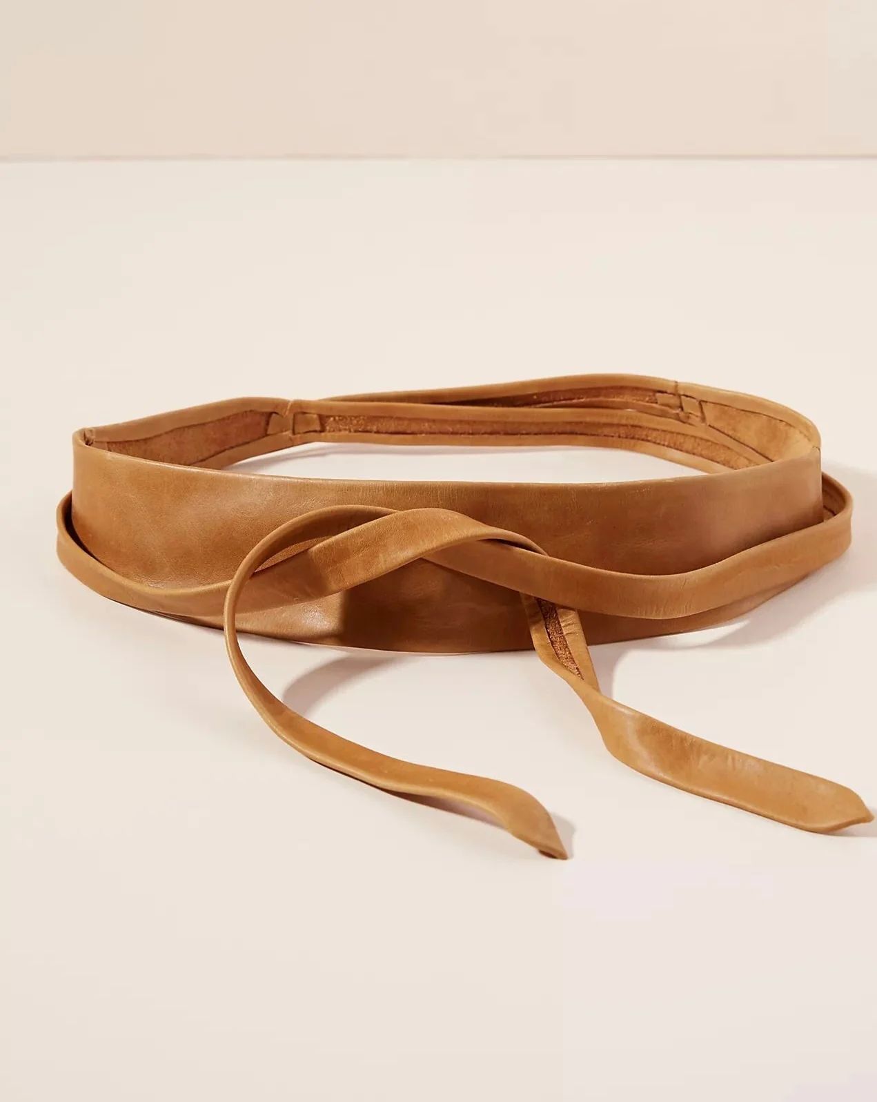 Wrap Leather Belt - Tan | ADA Collection