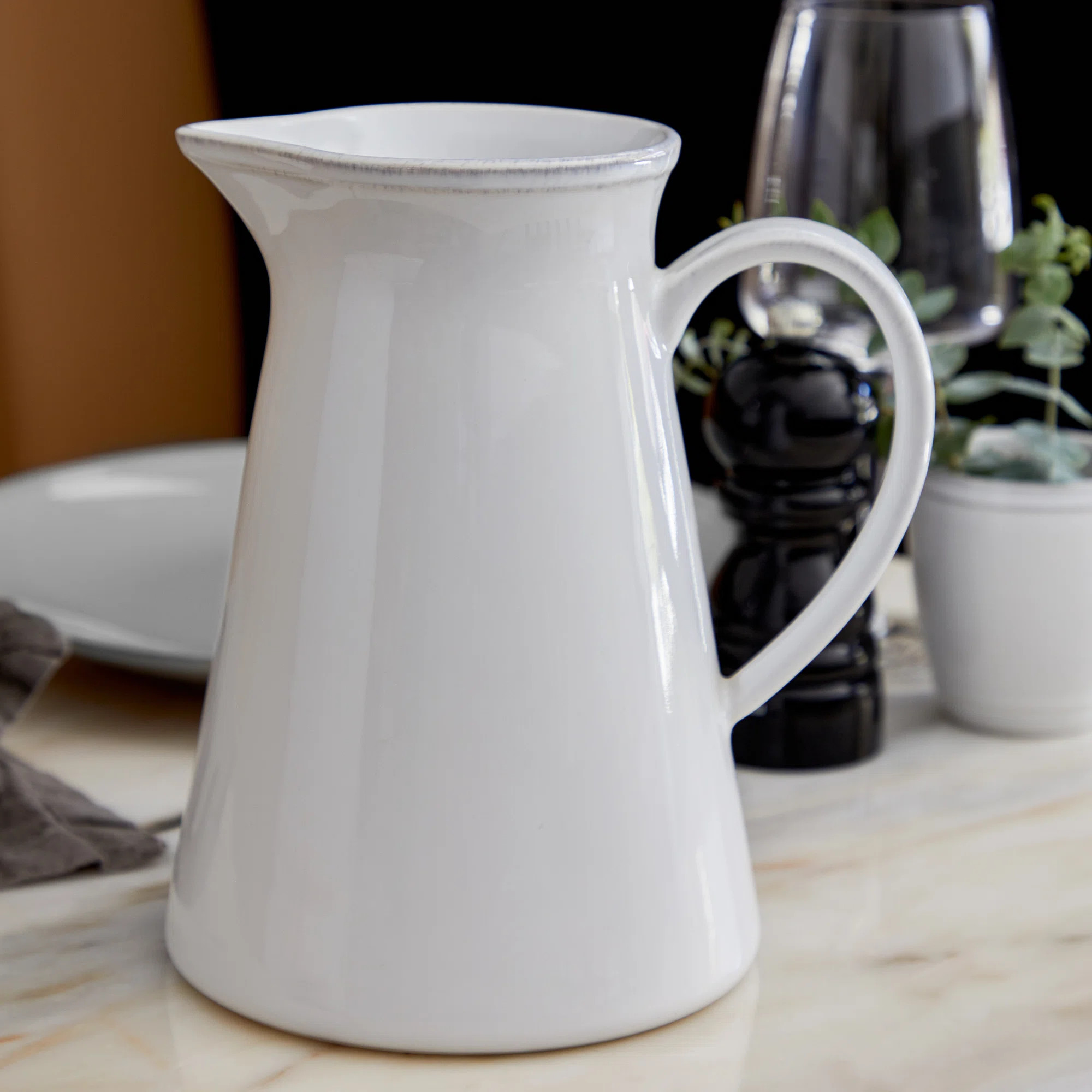 Friso White Pitcher | Wayfair North America