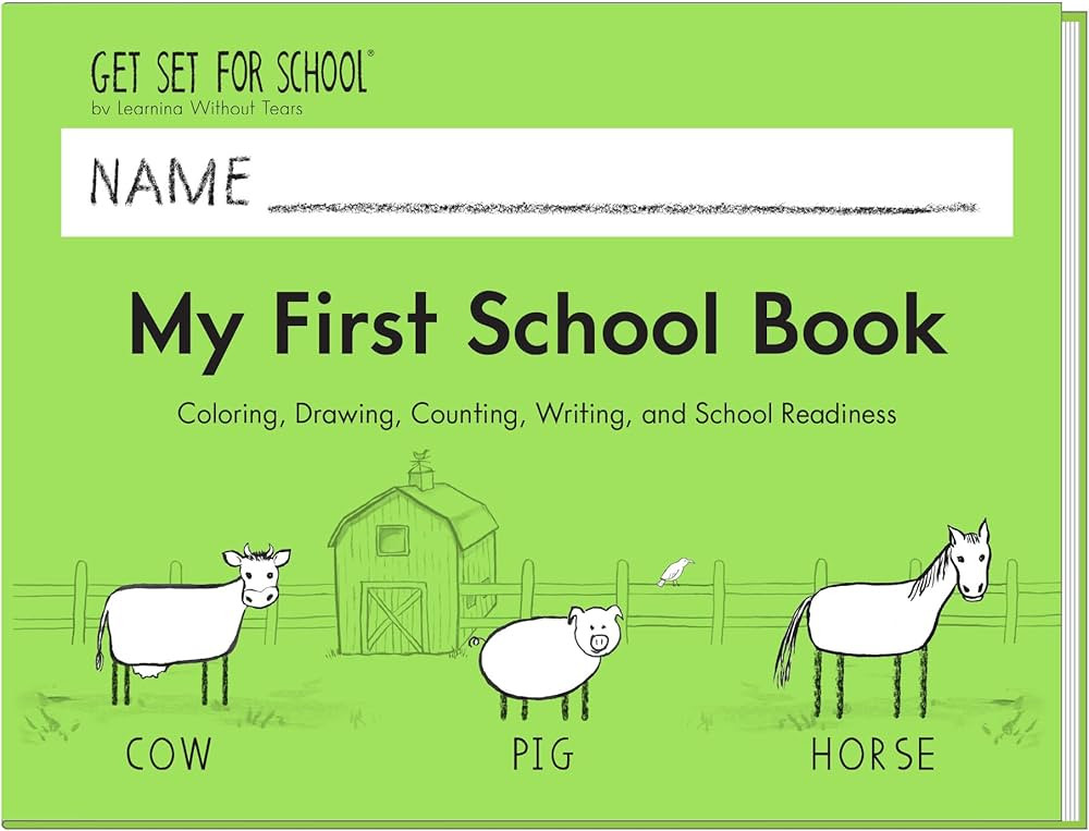 Learning Without Tears - My First School Book Student Activity Workbook, Get Set for School Progr... | Amazon (US)