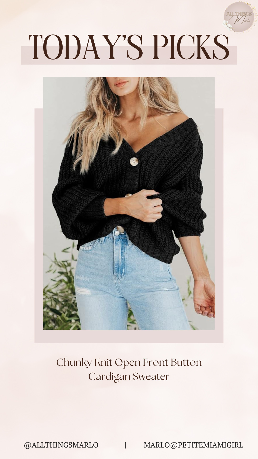 Chunky Knit Open Front Button Cardigan Sweater 

 #LTKHoliday #LTKootd #LTKSeasonal