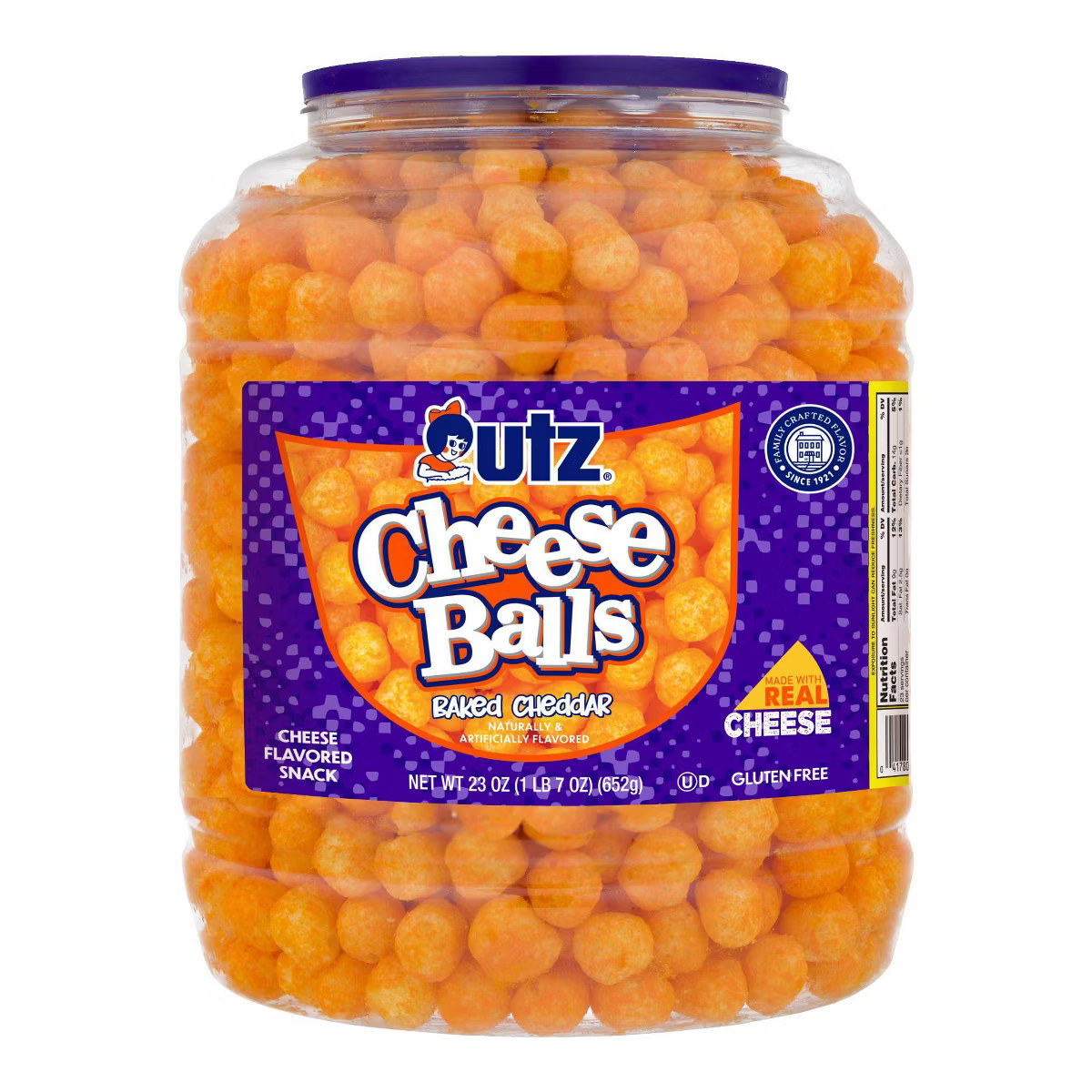 Utz Cheese Balls Barrel - 23oz | Target