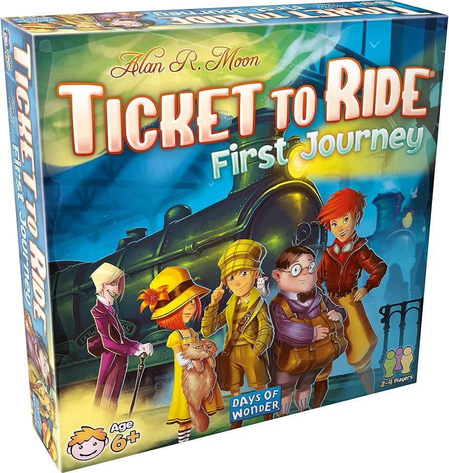 Ticket to Ride First Journey Board Game | Strategy Game | Train Adventure Fun Family Game for Kid... | Amazon (US)