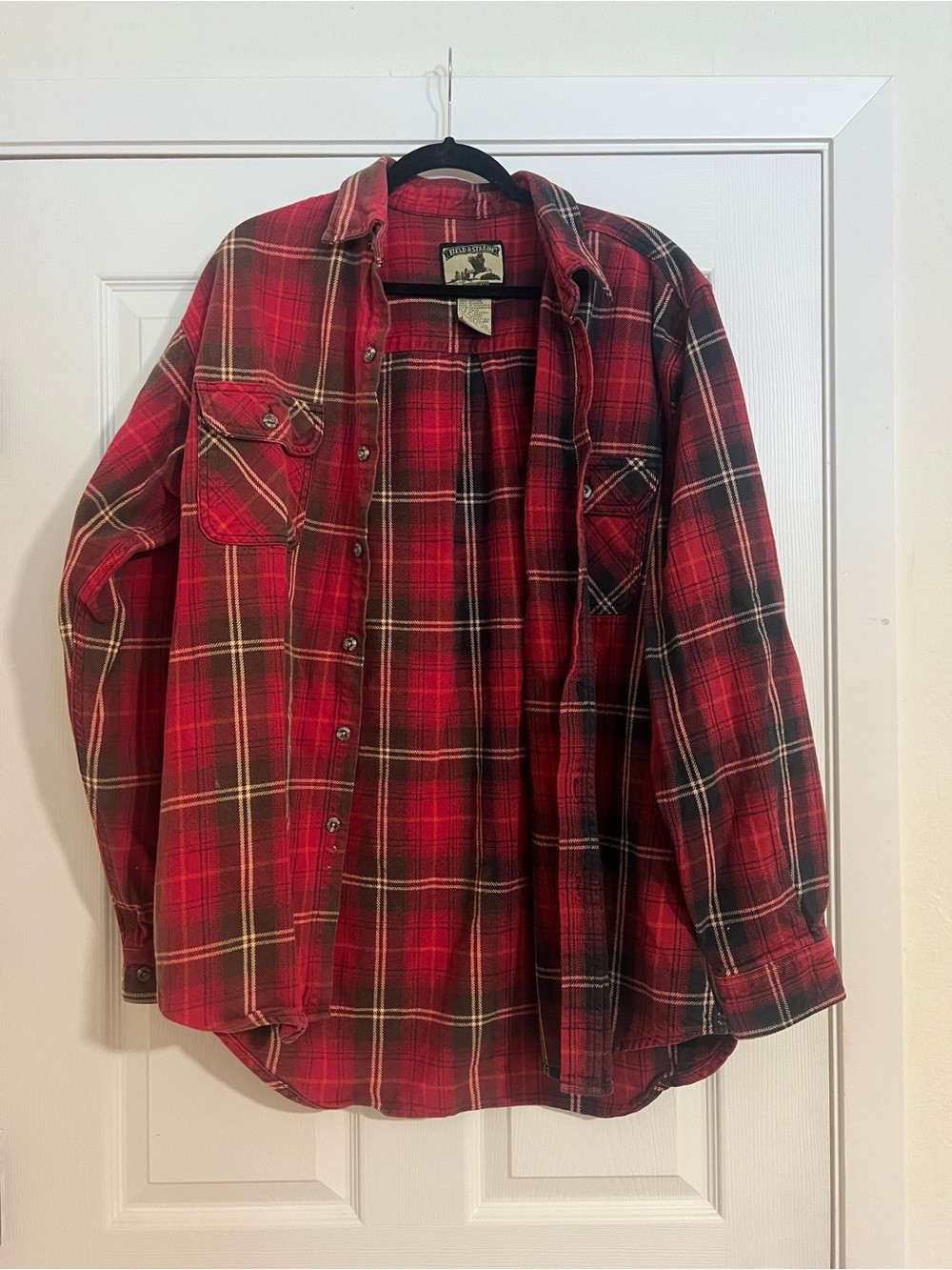 Red Split Dye Plaid Flannel Shirt | Poshmark