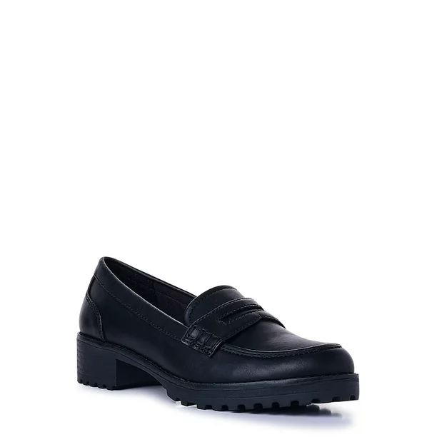 Time and Tru Women's Penny Loafers (Wide Width Available) - Walmart.com | Walmart (US)