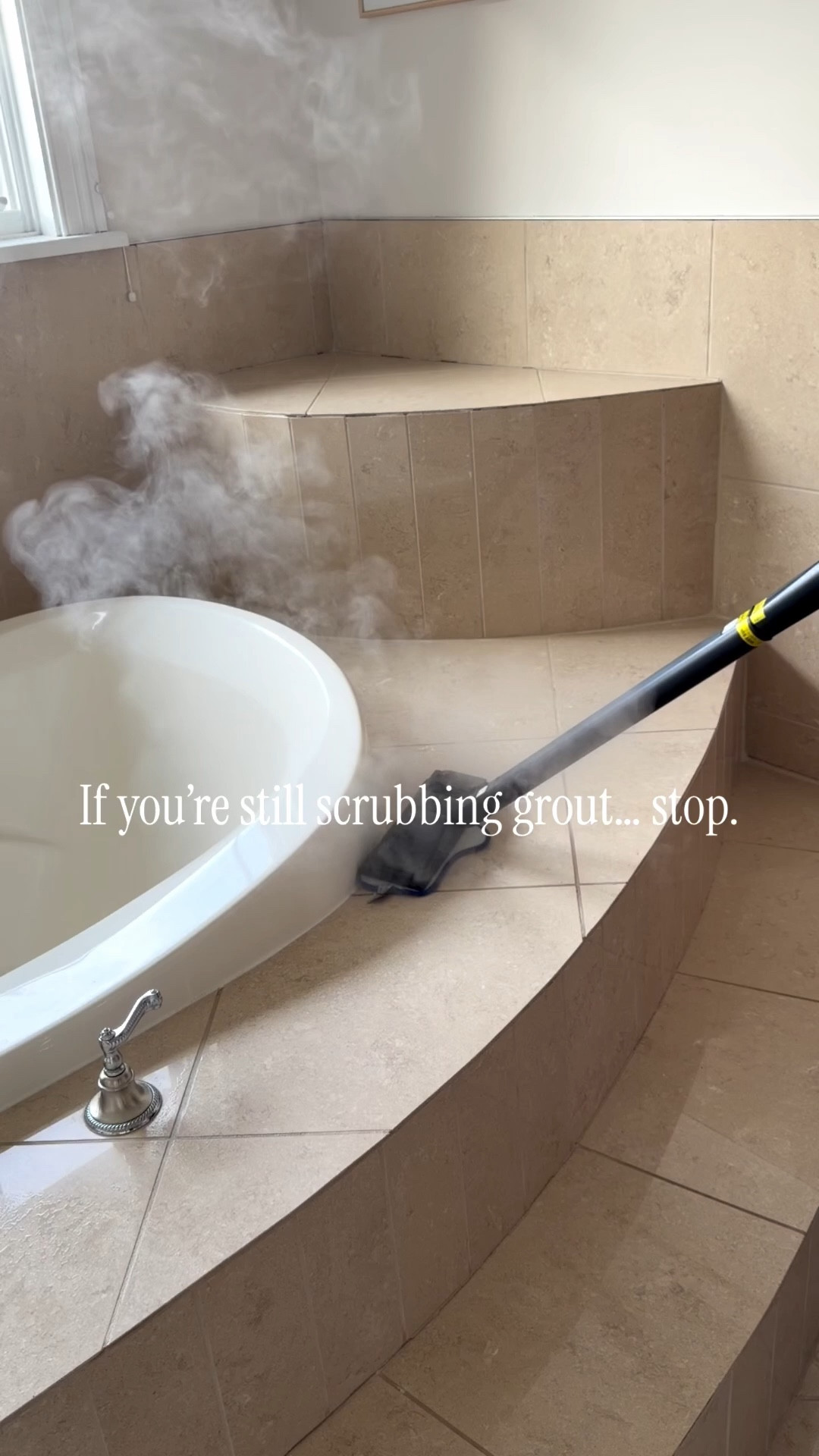 I used to avoid cleaning tile because I hated scrubbing grout.

This steam cleaner completely changed that — it pulls dirt out instead of spreading it around, and I use it in every bathroom now.

One of my most used cleaning tools.

#LTKmorningroutine #LTKdayinmylife #LTKHome