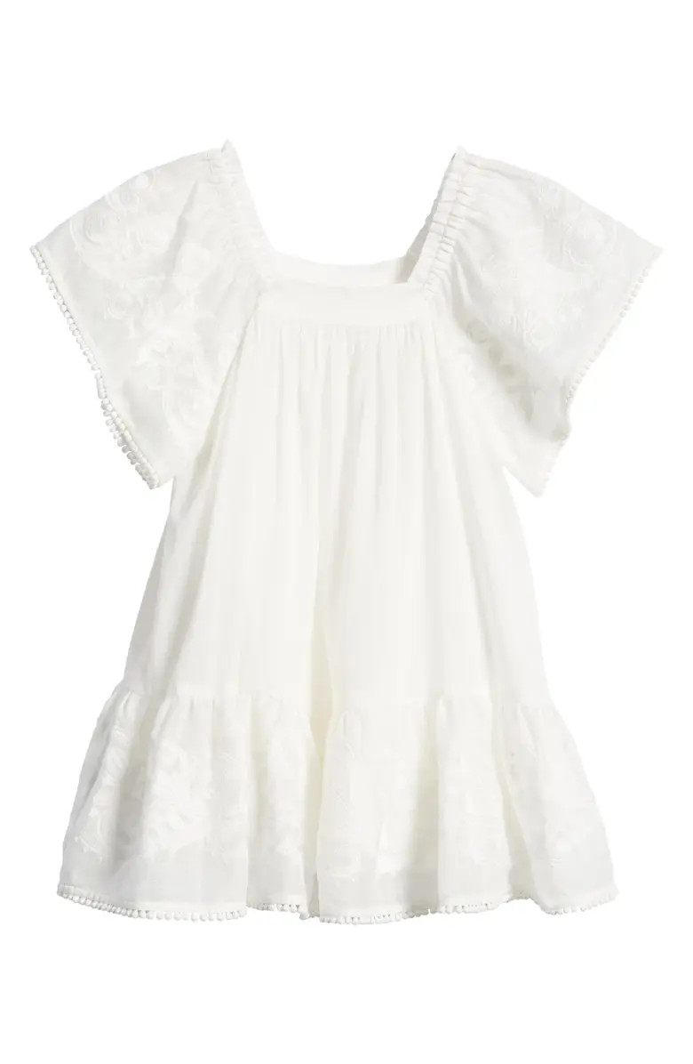 Zimmermann Kids' Anneke Flutter Sleeve Cotton Dress | Nordstrom | Nordstrom