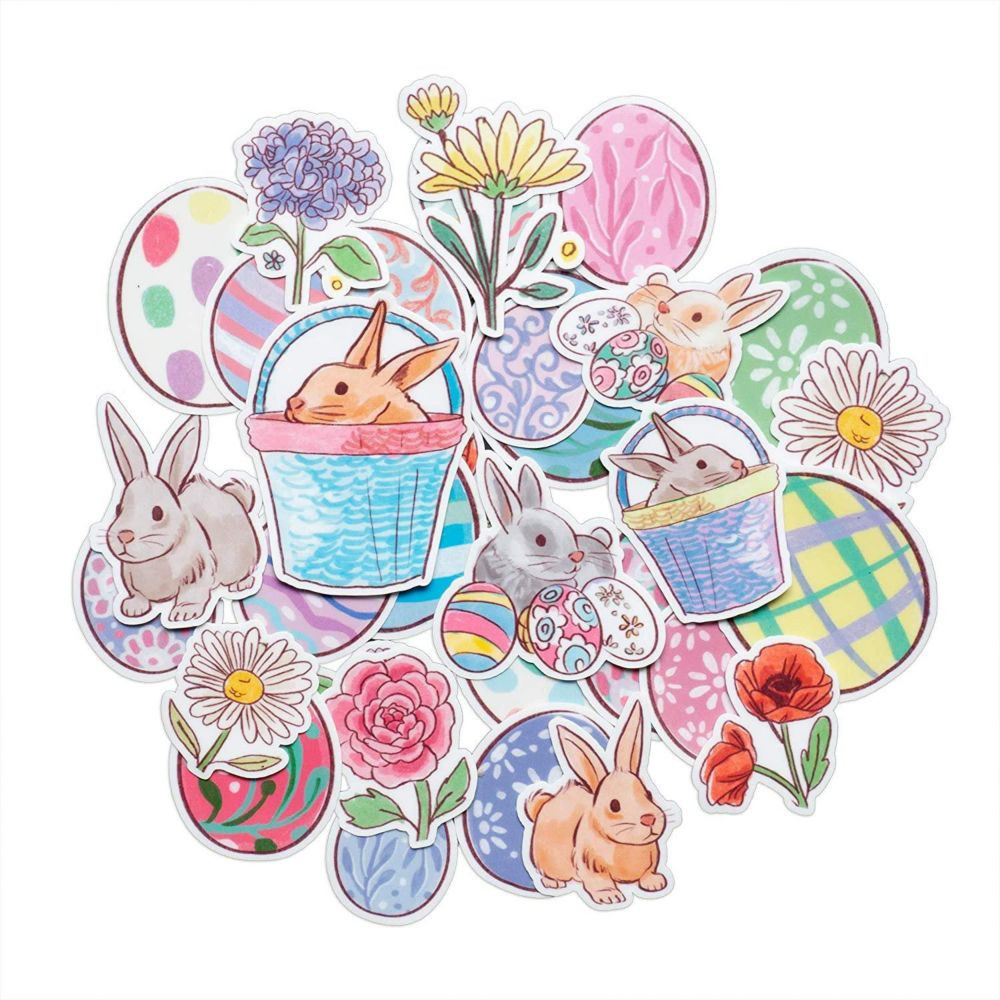 Navy Peony Spring Easter Sticker Set | Oriental Trading Company