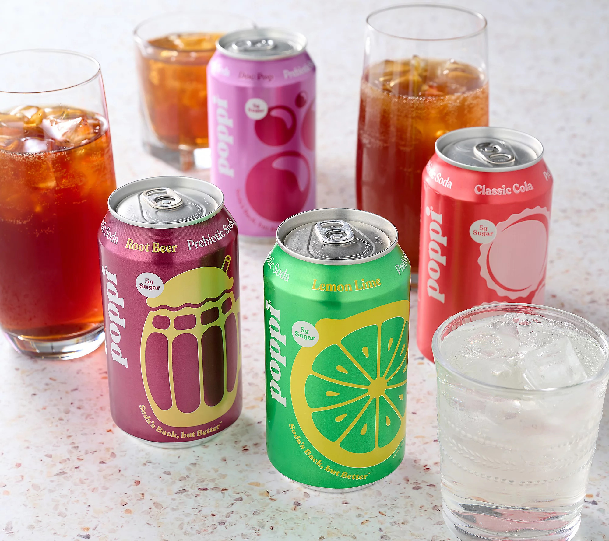 Poppi (12) 12oz Cans 5g Sugar Soda ClassicFlavors | QVC
