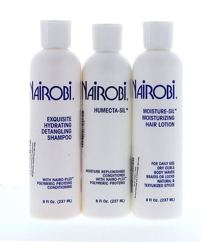 Nairobi Wrapp-It Shine Foam Wrap, Exquisite Hydrating Detangling Shampoo, Humecta-Sil Conditioner... | Amazon (US)