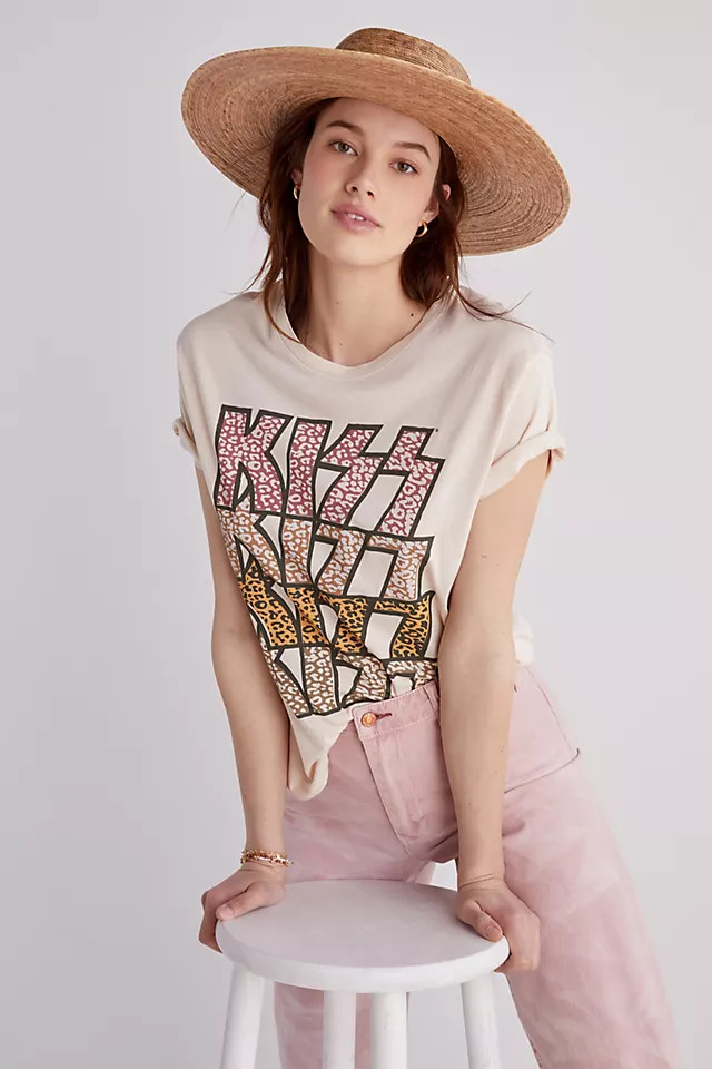 KISS Leopard Graphic Tee | Anthropologie (US)