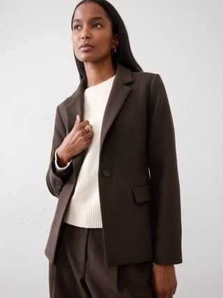 Double Weave Blazer | Banana Republic Factory