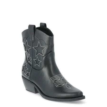 No Boundaries Women's Star Western Booties | Walmart (US)