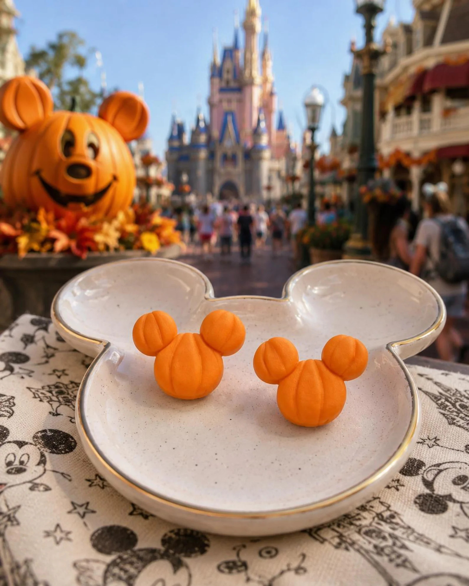Disney Inspired Pumpkin Earrings, Mickey Mouse Earrings, Halloween Polymer Clay Earrings, Fall Da... | Etsy (Global)