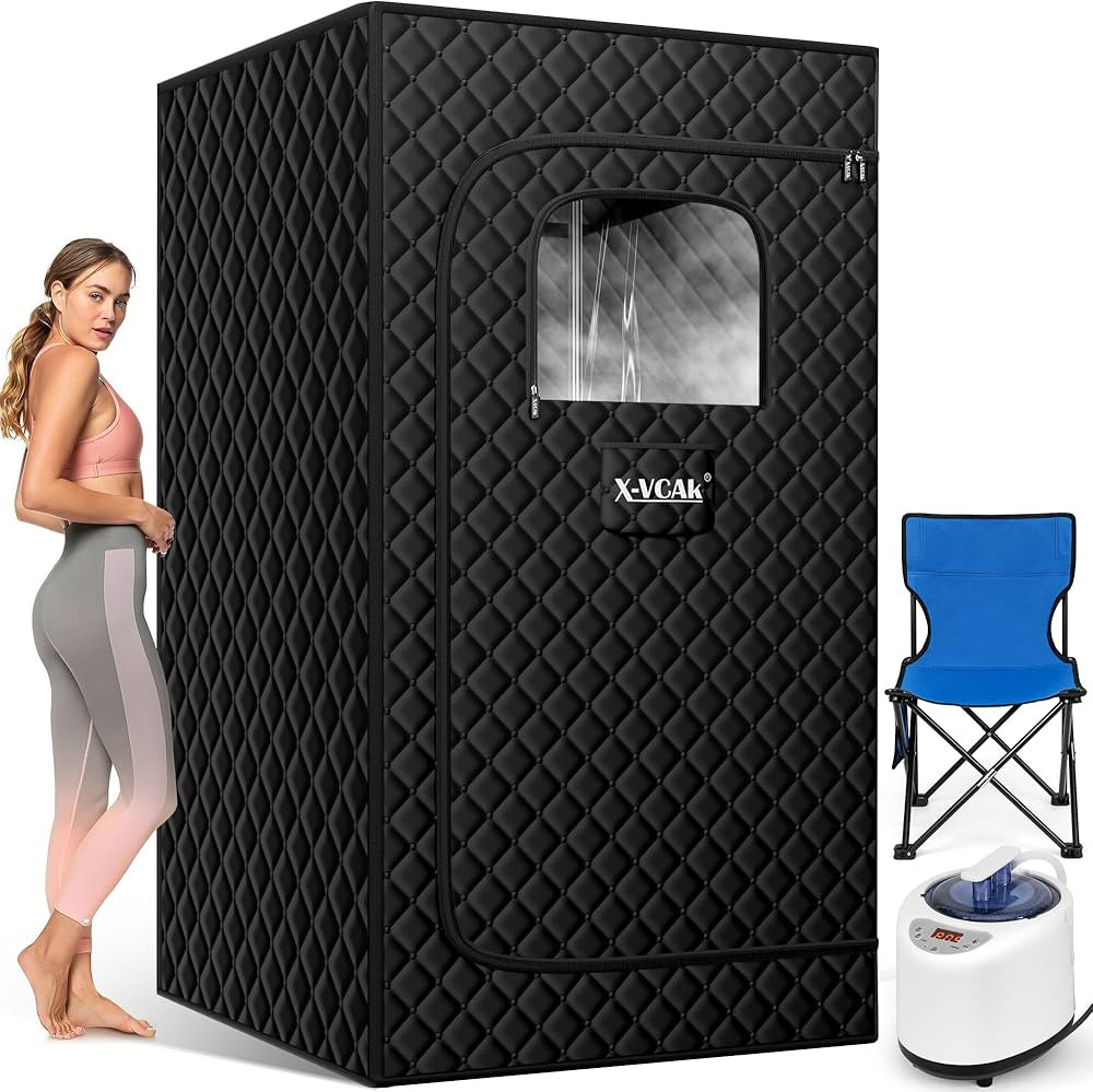 Sauna Box, Portable Steam Sauna, Portable Sauna for Home, Sauna Tent with 3L Steamer, 9 Levels, 2... | Amazon (US)