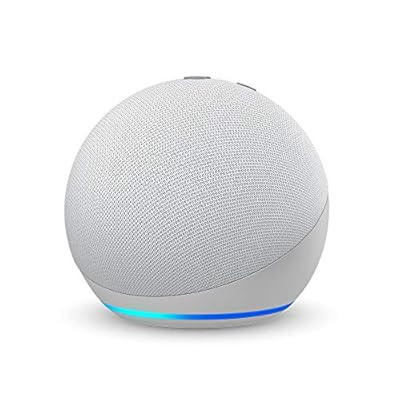 Certified Refurbished Echo Dot (4th Gen) | Smart speaker with Alexa | Glacier White | Amazon (US)