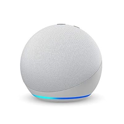 Certified Refurbished Echo Dot (4th Gen) | Smart speaker with Alexa | Glacier White | Amazon (US)
