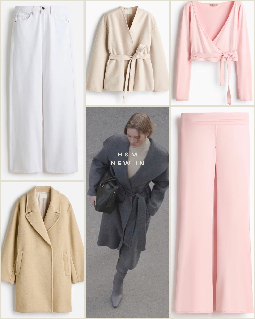 H&M New In Selects - sooo many good pieces on H&M right now! 

#pilatesoutfit #gymoutfit #fitness #activewear #hm #hmnewin #mango #zara #newin #gymoutfitideas #ballettop #pinkgymset #womenscoat #coat #longcoat #whitejeans #highrisewideleg #highwaistwideleg #wrapcoat #beltedcoat 

#LTKstyletip #LTKwinter #LTKfitness