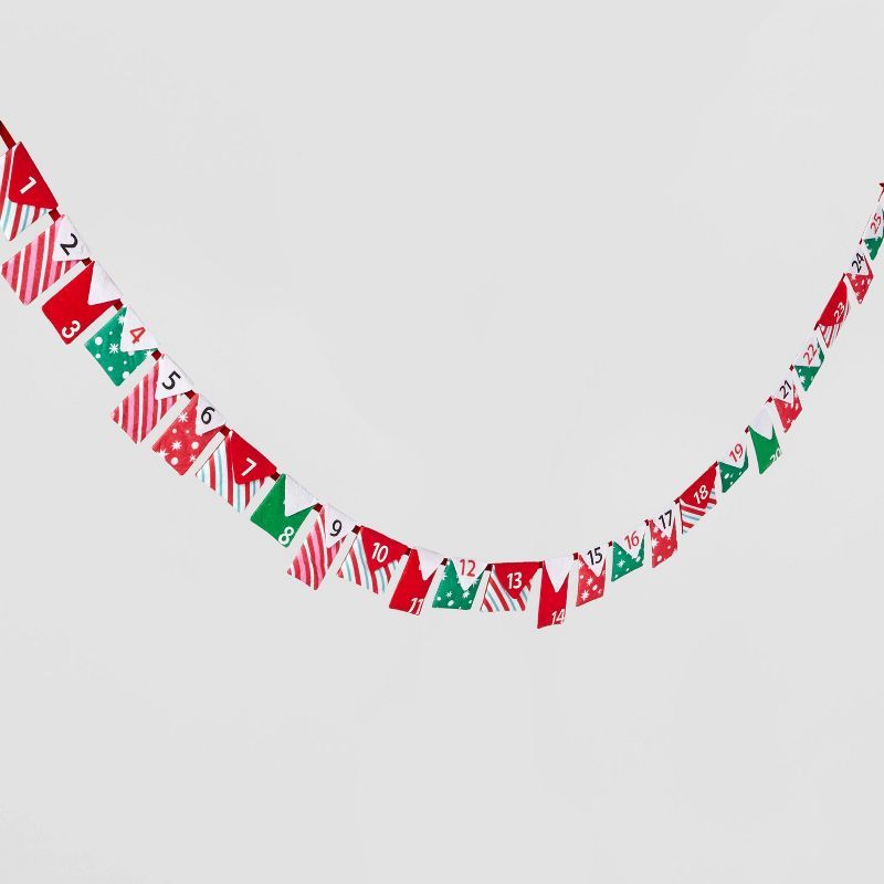 Fabric Envelope Christmas Advent Calendar Garland - Wondershop™ | Target