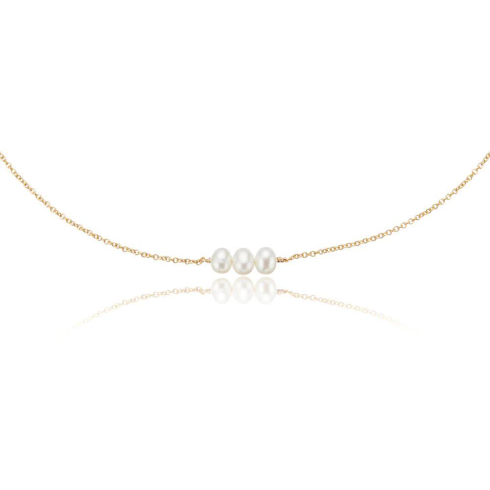 Gold Cluster Pearl Choker | Lily & Roo