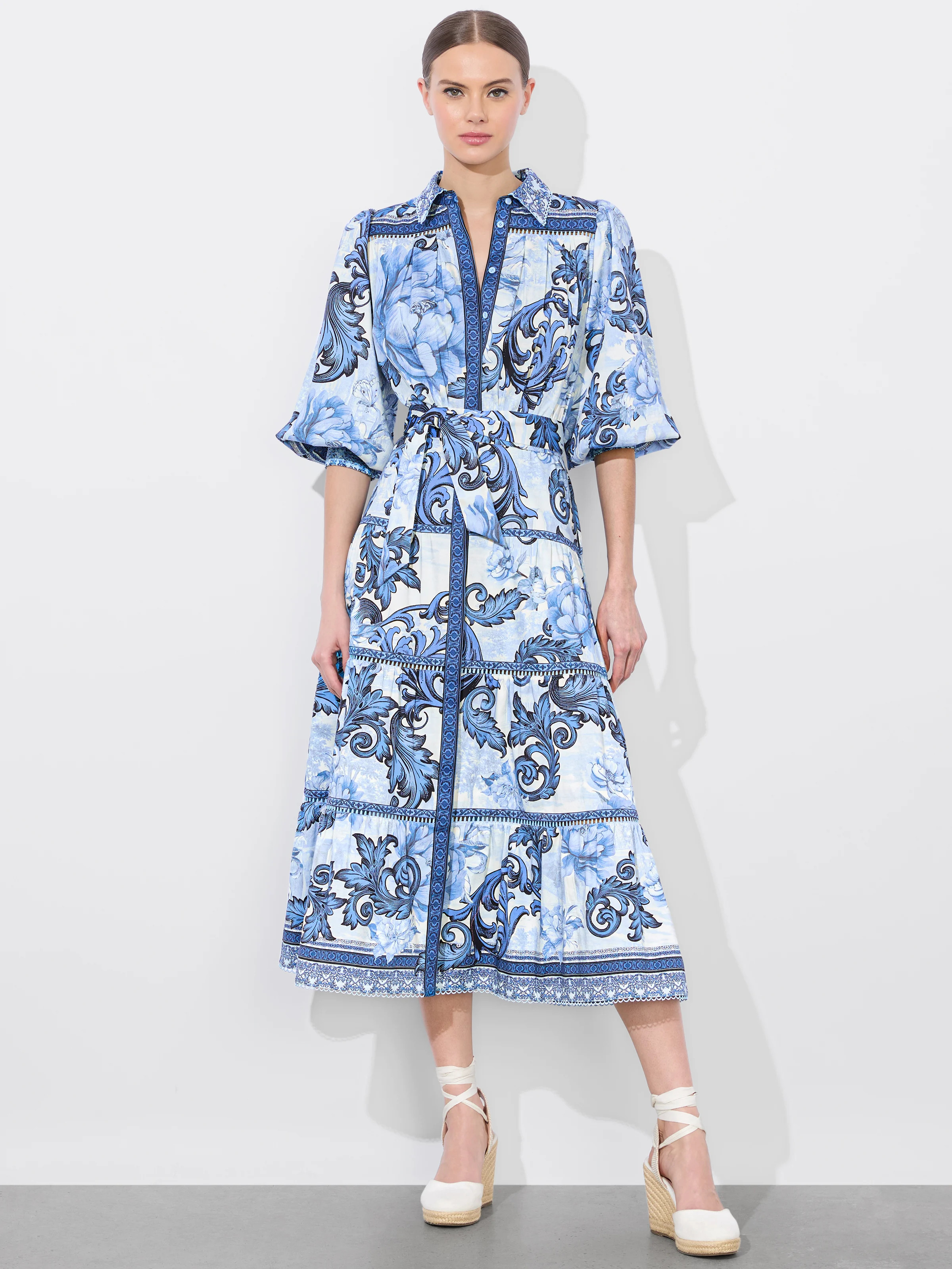 alice + olivia GENEVA MIDI DRESS | Alice + Olivia