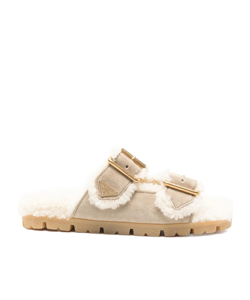 Prada Triangle-Logo Open-Toe Sandals | Senser US