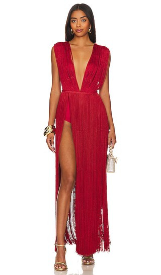 Sierra Maxi Dress in Red | Revolve Clothing (Global)