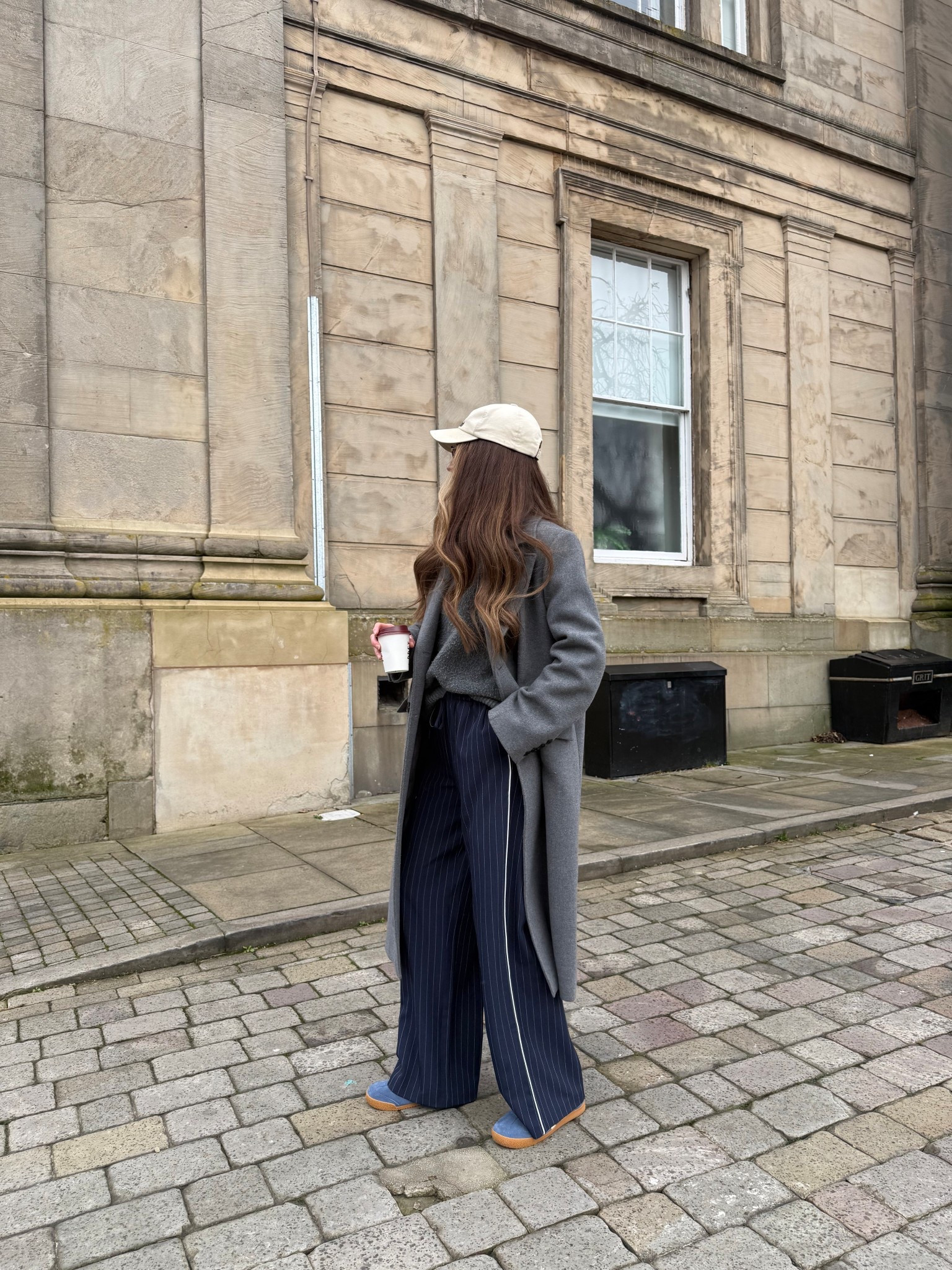 Everyday outfit ✨ Pinstripe trousers, grey coat ✨ 

#LTKeurope #LTKuk #LTKwinter