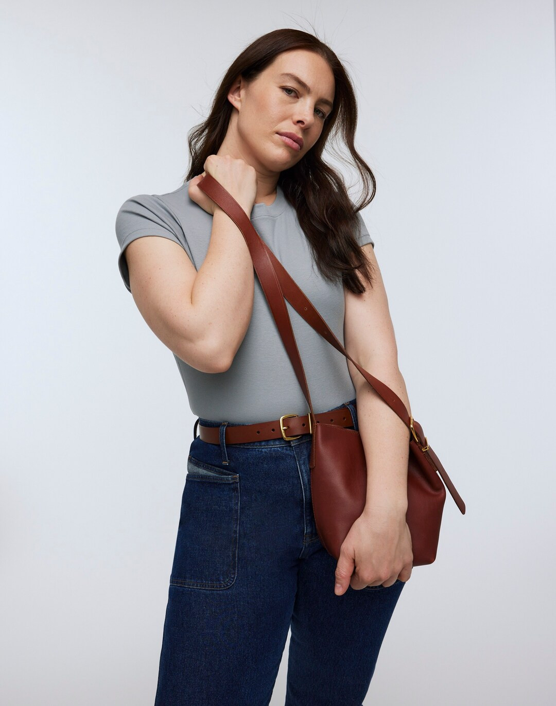 The Essential Mini Bucket Tote in Leather | Madewell
