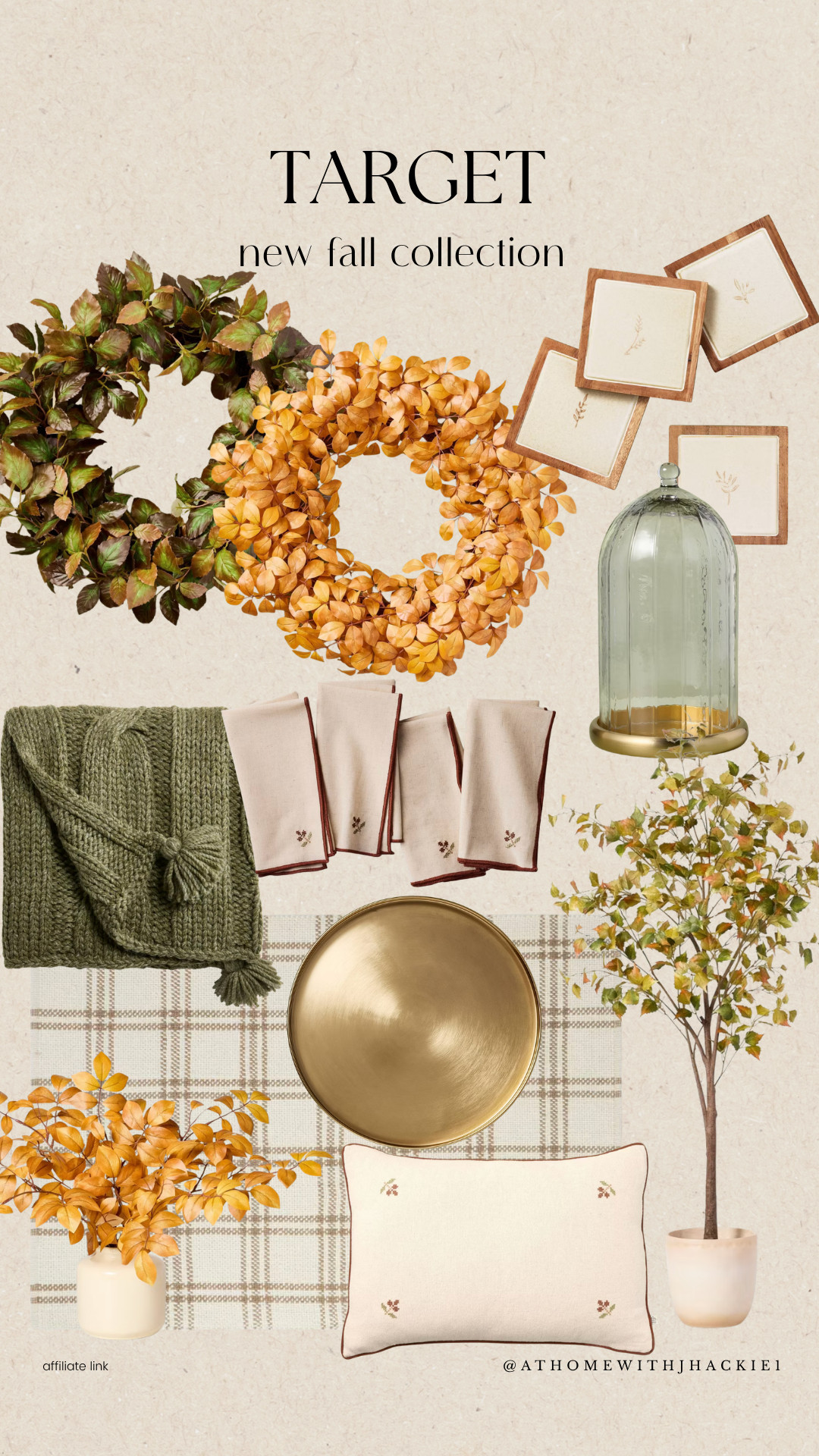 Target fall decor, Target home finds, fall home collection, fall wreath, brass tray, decorative cloche, plaid throw blanket, embroidered napkins, decorative tree, faux fall stems, olive green decor, autumn home styling, neutral fall decor, cozy home decor, seasonal decorating, tabletop decor, fall centerpiece ideas, Target decor finds, fall entertaining, affordable home decor

#LTKSeasonal #LTKHome